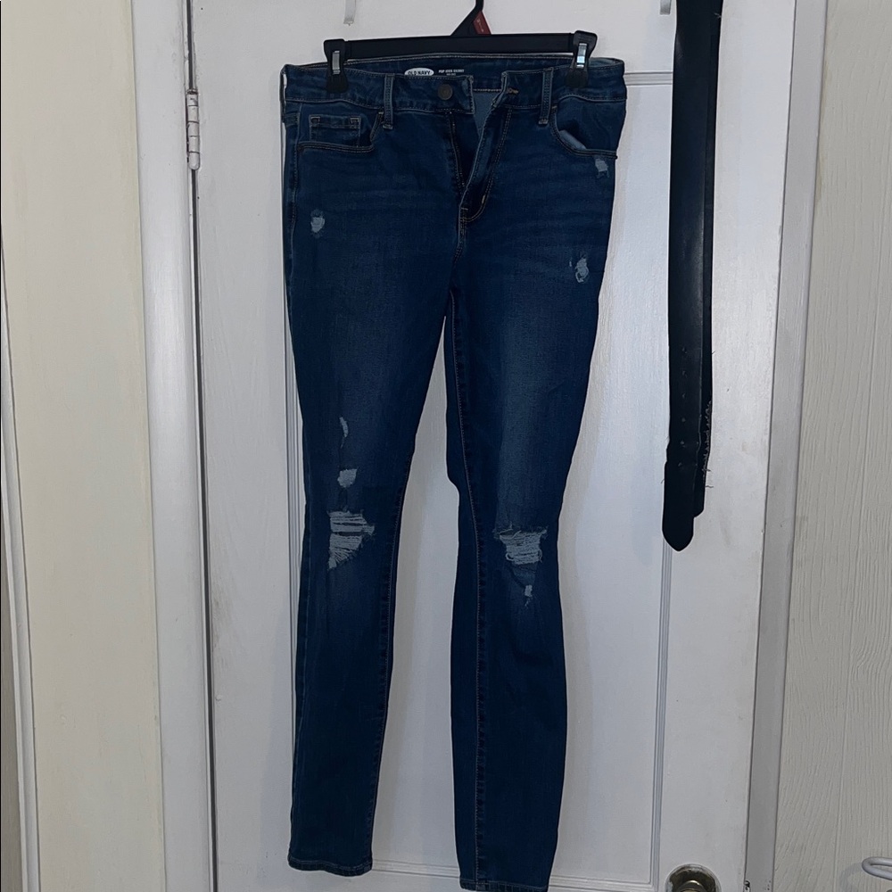 Old Navy Dark Blue Skinny Jeans for Women